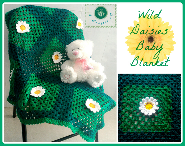 crochet daisy blanket